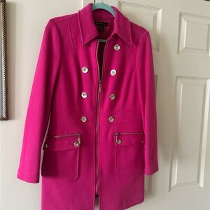 INC International Concepts Fuchsia Trench Coat